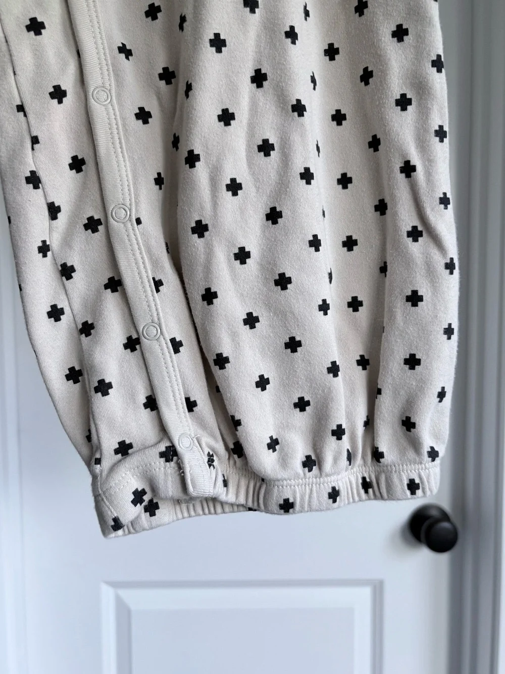Parade Organics Grey Snap Cotton Gown